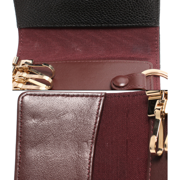 Chanel 4 Key Black Skin Case Caviar Matelasse - Picture 6 of 8
